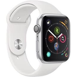 Apple Watch Series 4 (2018) GPS 44 mm - Aluminium Silver - Sportband Vit