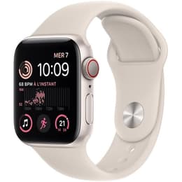 Apple Watch Series SE 2 (2022) GPS 44 mm - Aluminium Stjärnglans - Sportband Stjärnglans