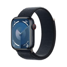 Apple Watch Series 9 (2023) GPS + Mobilnät 45 mm - Aluminium Midnight - Sport loop Blå