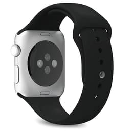 Apple Watch Series SE 1 (2020) GPS 44 mm - Aluminium Silver - Sportband Svart