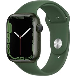 Apple Watch (Series 7) 2021 GPS + Mobilnät 45 - Aluminium Grön - Sportband Grön