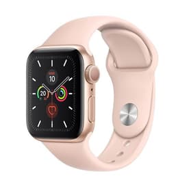 Apple Watch Series 5 (2019) GPS 40 mm - Aluminium Guld - Sportband Rosa