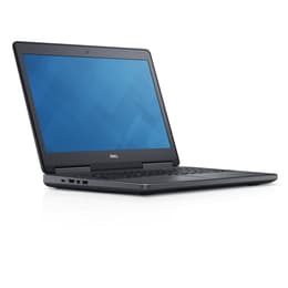 Dell Precision 7520 15-tum (2017) - Core i7-7820HQ - 16GB - SSD 256 GB AZERTY - Fransk