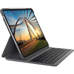 Logitech Keyboard QWERTZ Schweizisk Wireless Bakgrundsbelyst tangentbord Slim folio PRO