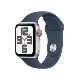 Apple Watch Series SE 2 (2022) GPS 44 mm - Aluminium Silver - Sportband Blå