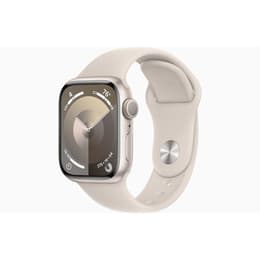 Apple Watch Series 9 (2023) GPS 41 mm - Aluminium Stjärnglans - Sportband Stjärnglans