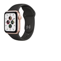 Apple Watch (Series 7) 2021 GPS 45 - Aluminium Guld - Sportband Svart