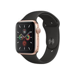 Apple Watch Series 9 (2023) GPS + Mobilnät 41 mm - Aluminium Rosa - Sportband Svart