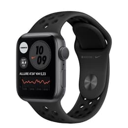 Apple Watch Series SE 1 (2020) GPS 40 mm - Aluminium Grå utrymme - Nike Sport band Svart