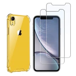 Skal iPhone XR och 2 st skärmskydd - TPU - Genomskinlig