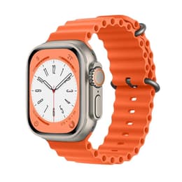 Apple Watch (Ultra) 2022 GPS + Mobilnät 49 - Titan Grå - Havsband Apelsin