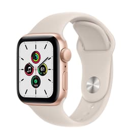 Apple Watch Series 5 (2019) GPS 44 mm - Aluminium Guld - Sportband Stjärnglans