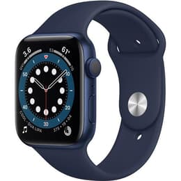 Apple Watch Series 6 (2020) GPS 44 mm - Aluminium Blå - Sportband Blå