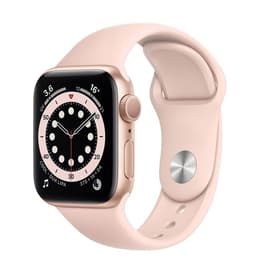 Apple Watch Series 6 (2020) GPS 40 mm - Aluminium Guld - Sportband Rosa