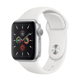 Apple Watch Series 5 (2019) GPS 44 mm - Aluminium Silver - Sportband Vit