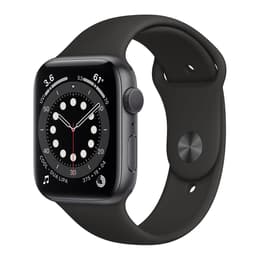 Apple Watch Series 6 (2020) GPS 40 mm - Aluminium Grå utrymme - Sportband Svart