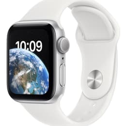 Apple Watch Series SE 2 (2022) GPS 44 mm - Aluminium Silver - Sportband Vit