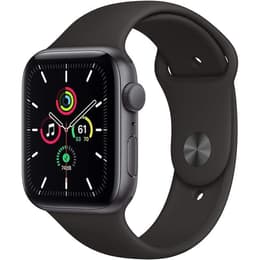 Apple Watch (Series SE) 2022 GPS + Mobilnät 40 - Aluminium Grå utrymme - Sportband Svart