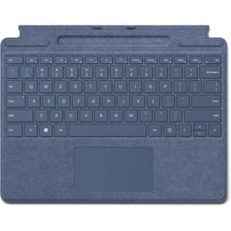 Microsoft Keyboard AZERTY Fransk Wireless Bakgrundsbelyst tangentbord Surface Pro X / Pro 8 / Pro 9 Type Cover