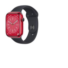 Apple Watch Series 8 (2022) GPS 45 mm - Aluminium Röd - Sportband Svart