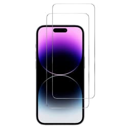 Skyddsskärm iPhone 15 Härdat glas - Härdat glas - Genomskinlig